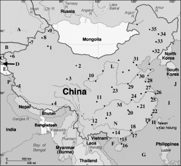 [ A map of China ]